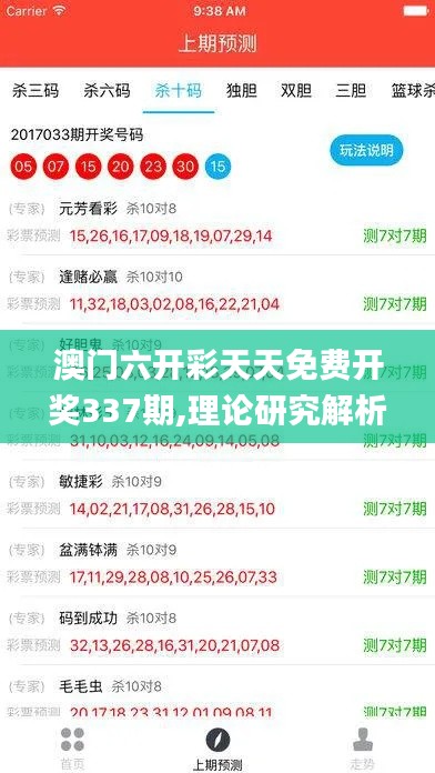 澳门六开彩天天免费开奖337期,理论研究解析说明_增强版39.113-7