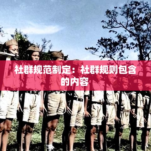 社群规范制定：社群规则包含的内容 